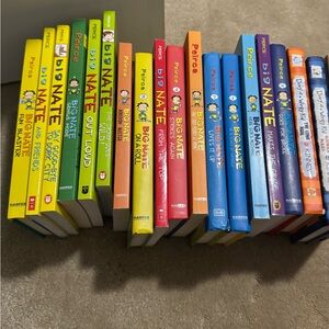 Big Nate and Diary of a Wimpy Kid Book Haul (See Description for List)